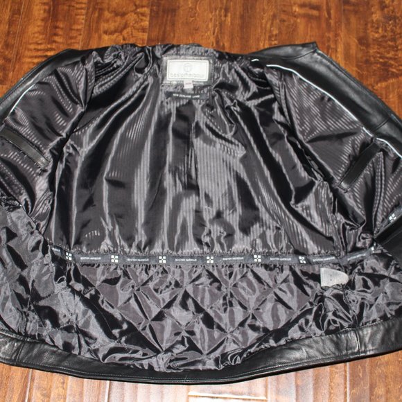 Boston Harbour Men’s Classic Leather Jacket - Picture 6 of 8